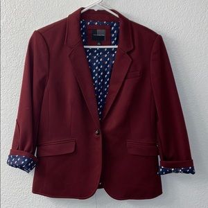 Burgundy blazer